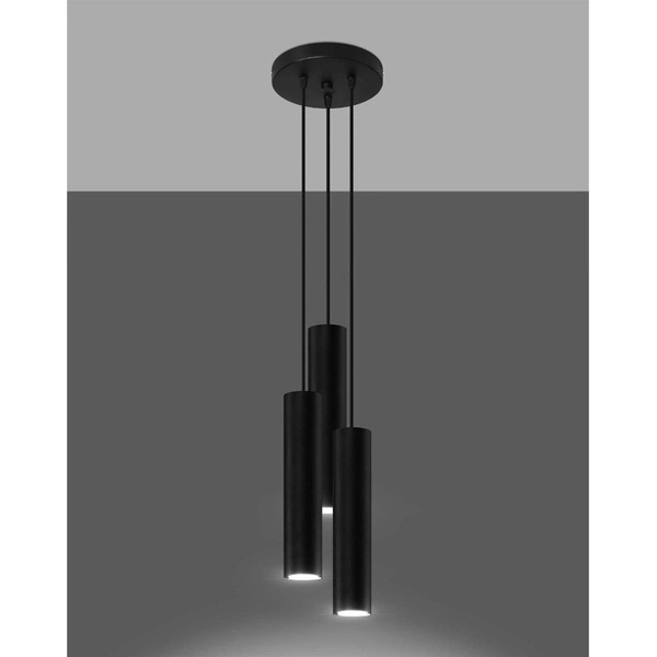 Lampa wisząca LAGOS 3P, SL.1079, czarny, 3x40W GU10