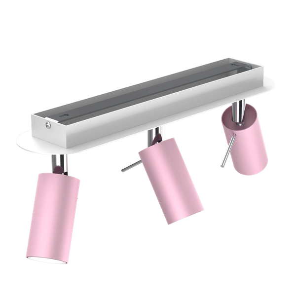 Lampa sufitowa PRESTON PINK/WHITE 3x mini GU10