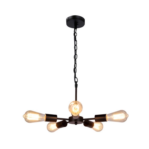 Lampa wisząca SPARTA, 35-09388, czarna, 5x60W E27