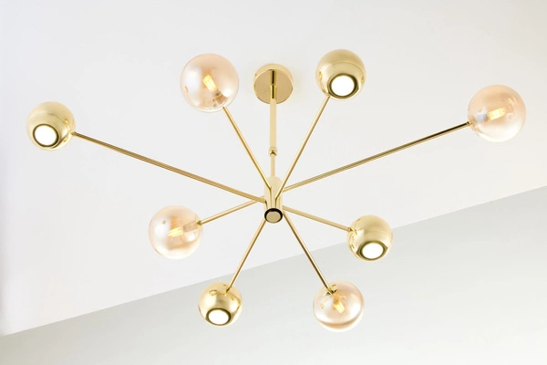 Nowoczesny Żyrandol MOKA wys. 47-69cm 4xG9 4xGU10
14W IP20 | Złoty