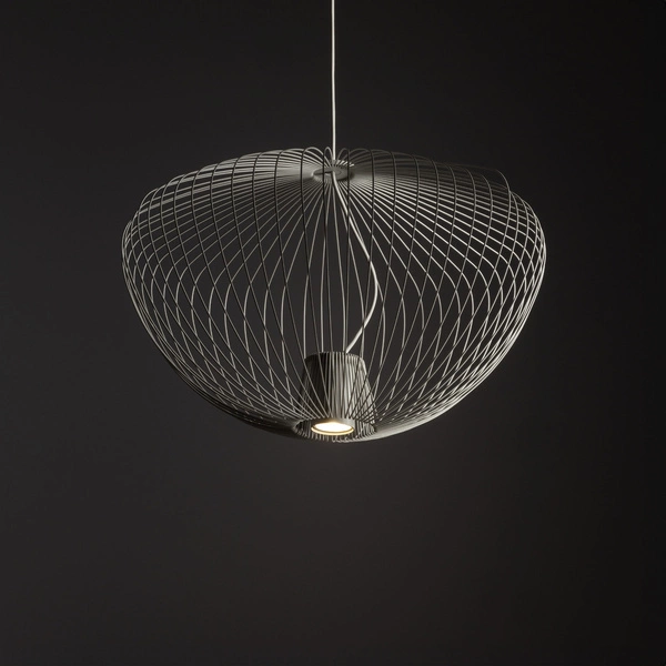 Lampa wisząca PUMPKIN M szer. 54,5cm GU10 | jasnoszary 11244