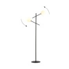 Lampa podłogowa Emibig LINEAR LP2 Czarny/OPAL 1169/LP2