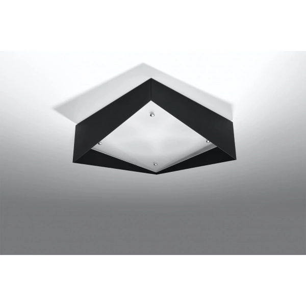 Nowoczesny plafon AVIOR SL.0908 czarny barwa ciepła 3000K