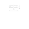 Łącznik PROFILE RECESSED straight connector black 8968