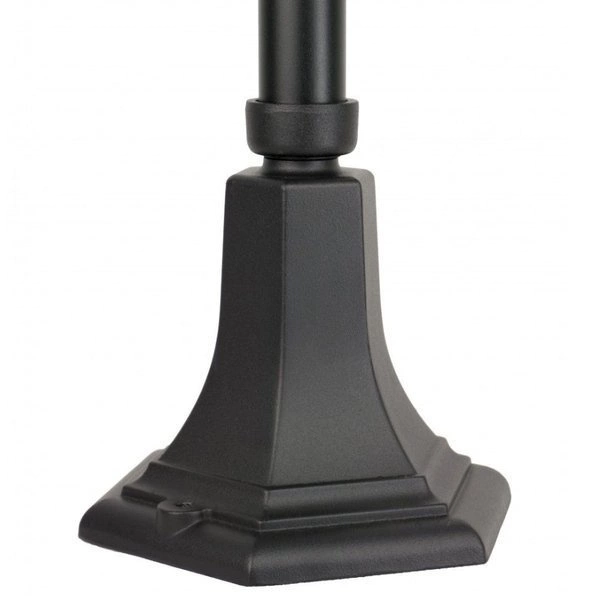 Aluminiowa Lampa stojąca do ogrodu 160cm Witraż K 5002/1 N | czarny