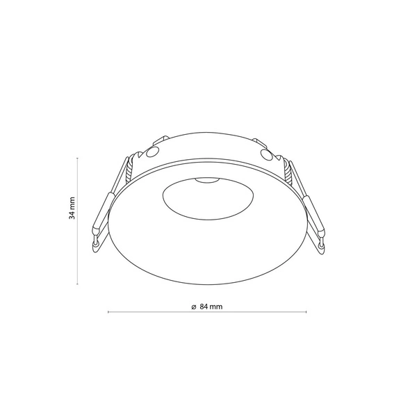 Oczko sufitowe czarne EYE 3501 IP44 3501