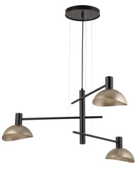 Lampa Sigma ARTIS 3 zwis czarny/złoty 40567