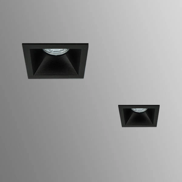 Oprawa wpuszczana oczko sufitowe CROSTI PERO SQ czarny szer. 8,3cm