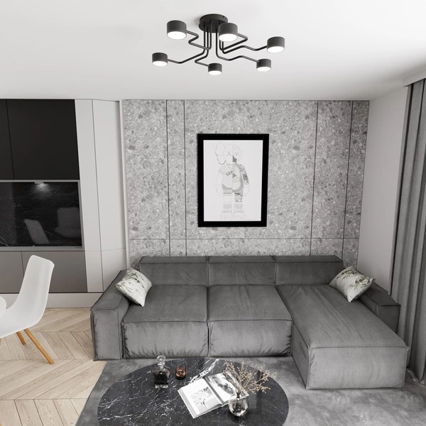 Lampa wisząca Emibig KURAGE 6 BL 1442/6