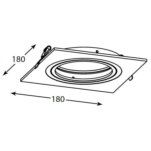 LAMPA SUFITOWA BOXY DL 1 CZARNY