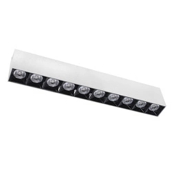 Lampa liniowa natynkowa 30w 4000K biało-czarna JDL-4T