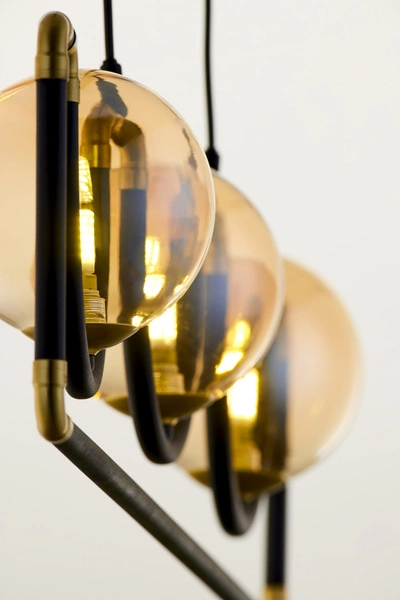 Nowoczesna Lampa wisząca HANZA wys. 30-100cm 3xG9 14W IP20 | Złoty