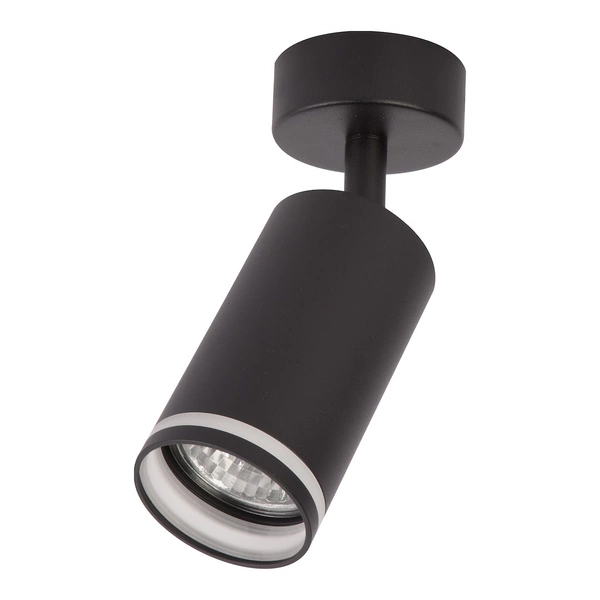 Oprawa Pipe Ring Spot Czarny 1xGU10