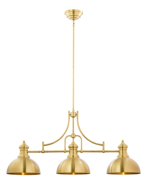 Loftowy Żyrandol PLATINO wys. 160cm 3xE27 15W IP20 | Nikiel