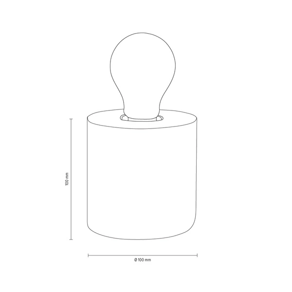 Trongo Round Lampa Stołowa 1xE27 Max.25W Dąb Olejowany/Antracyt 7071174