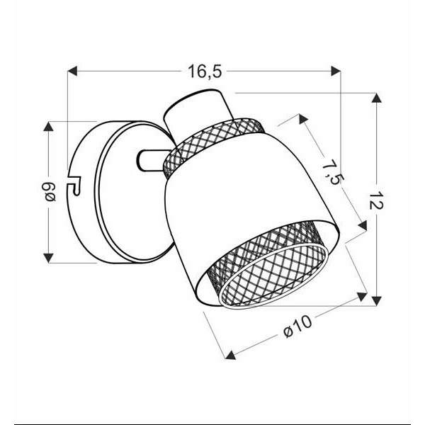 Kinkiet ALEKSANDRIA, 91-13750, czarny/złoty, 1x40W E14