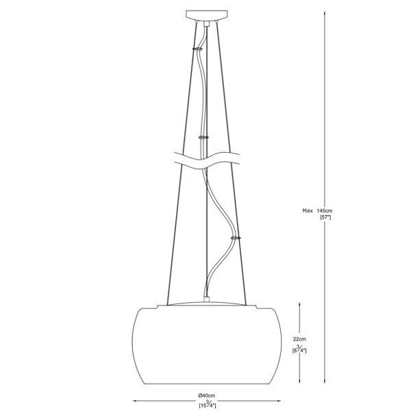 Lampa nad stół wisząca CRYSTAL śr. 40cm