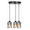 Lampa wisząca FELIS, 33-00200, czarny/dymiony, 3x60W E27