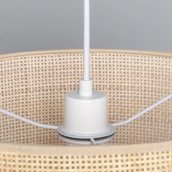 Lampa Wisząca z Rattanu Boho Abruzzo Ludovica 40cm E27