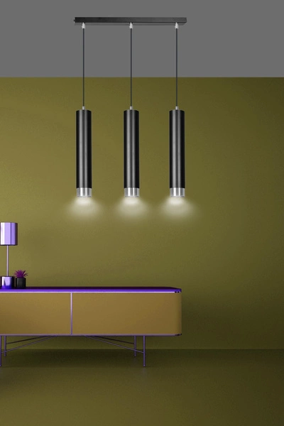 Lampa wisząca Emibig KIBO 3 BL/CHROME 643/3