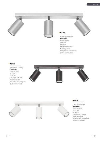 Plafon Rolos 3B biały