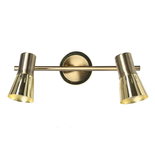 Lampa sufitowa/ścienna ARENA listwa 92-84487 złoto patyna 2xE14 R50