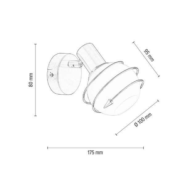 Kinkiet Daria 1xE14 Max.40W Metal Satin/Białe Szkło 2093127