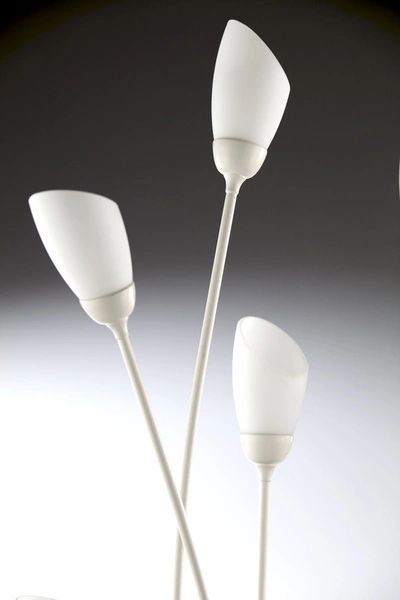 Klasyczna Lampa podłogowa GLORIOSA wys. 160cm 9xG9 14W IP20 | piaskowo-szary