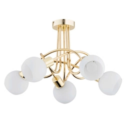 Lampa sufitowa ALFA ERYKA ZŁOTA 5xE14 53cm | 63186