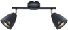 Lampa sufitowa COTY listwa 92-67166 czarna 2xE14