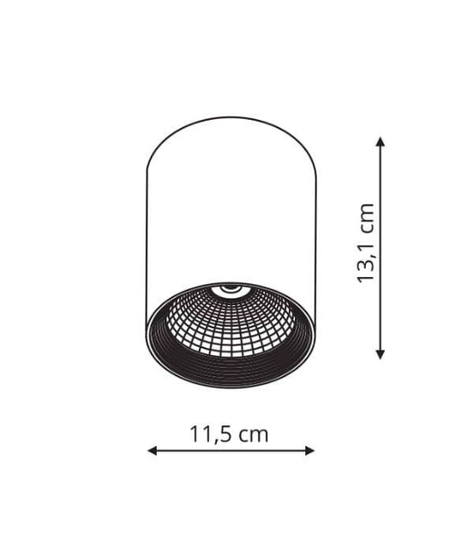 Oprawa natynkowa Zovo biała 1xLED LP-32015/1SM WH