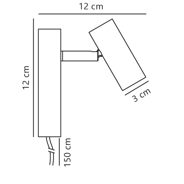 Kinkiet OMARI LED 2700K Biała ciepła Metal | Biały