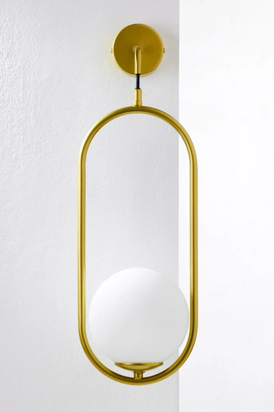 Nowoczesny Kinkiet IGON wys. 50cm 1xE14 11W IP20 | Złoty