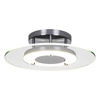 Lampa Sufitowa Minnesota 1xLED Zintegrowana 1600lm 3000K 22W Chrom Metal/Biało-Przezroczyste Szkło 9240128