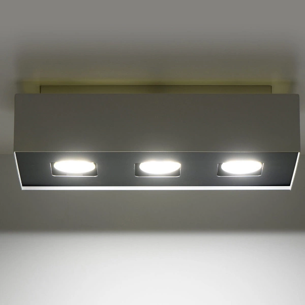 Nowoczesny plafon MONO 3 SL.0068 Biały 3xGU10