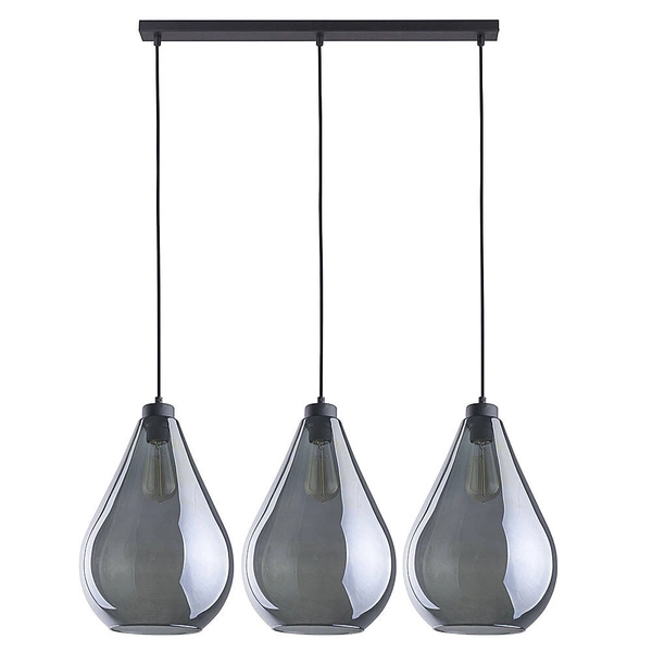 FUENTE LAMPA WISZĄCA 3 PŁ CZARNA LISTWA 2792