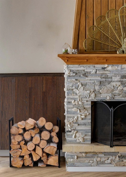 Niski stojak na drewno KS-14 WOOD S - KAJA HOME