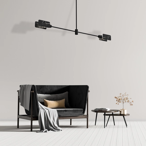 Lampa sufitowa ASTRA, MLP8678, czarna, 2x60W E27