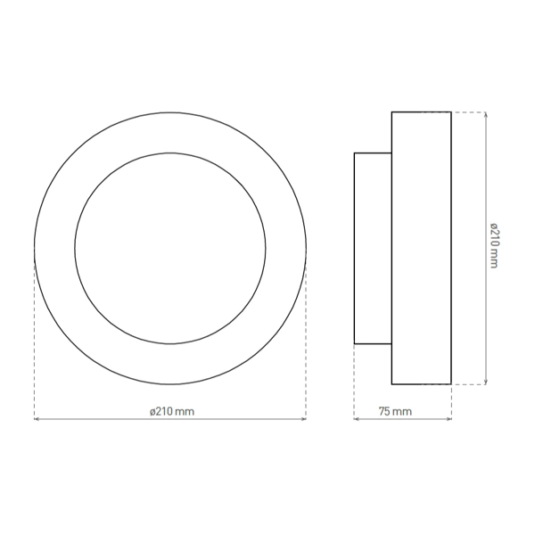 Plafon sufitowy LED HOUSE 15W IP65 4000K neutralna | szary