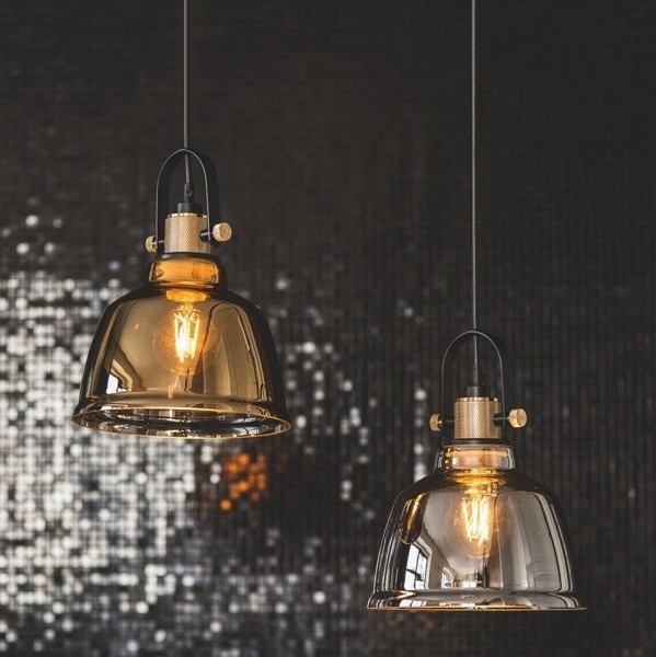 Lampa vintage AMALFI GOLD I śr 20cm 9153