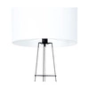 Lampa podłogowa Marlene 1xE27 maks. 60W Czarny metal/czarny kabel PCV/biały klosz z tkaniny 8682104