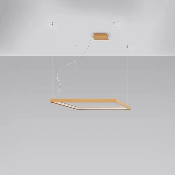 Lampa wisząca NELYA M, złota, 50W LED, barwa ciepła 3000K, TH.149