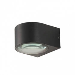 Kinkiet zewnętrzny Pesaro dł. 10cm 10W 2xLED neutralna biel 4000K | czarny