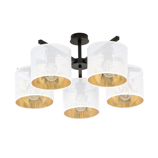 Lampa sufitowa Emibig JORDAN 5 Biały/GOLD 1145/5