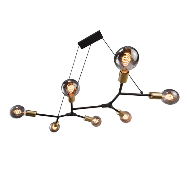 Lampa wisząca JOSEFINE E27 60W Metal | Czarny