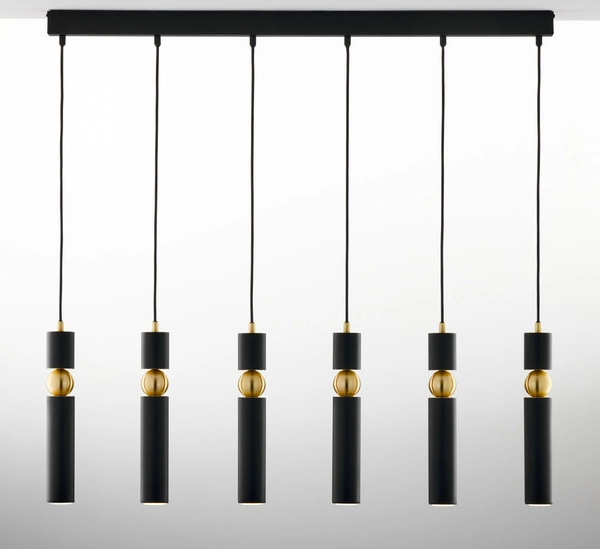 Nowoczesna Lampa wisząca ALAS wys. 120cm 6xG10 14W IP20 | Złoty