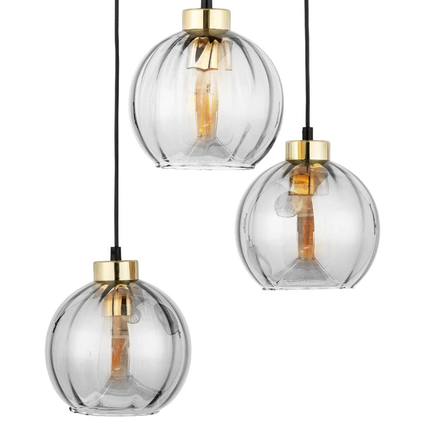 DEVI TRANSPARENT LAMPA WISZĄCA 3 PŁ KOŁO 4579
