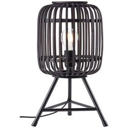 Lampa stojąca Brilliant Woodrow 1x60W E27 Drewno Metal/Bambus