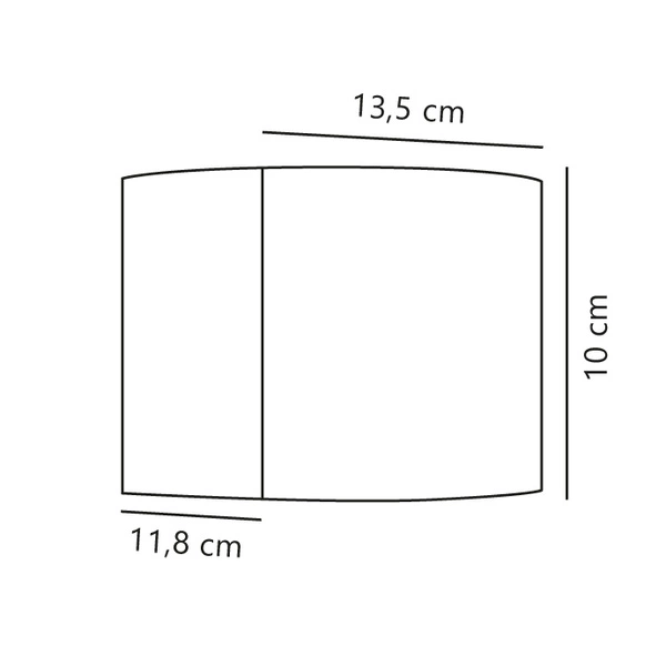 Kinkiet MILDA LED 3000K Biała ciepła Aluminium | Antracyt