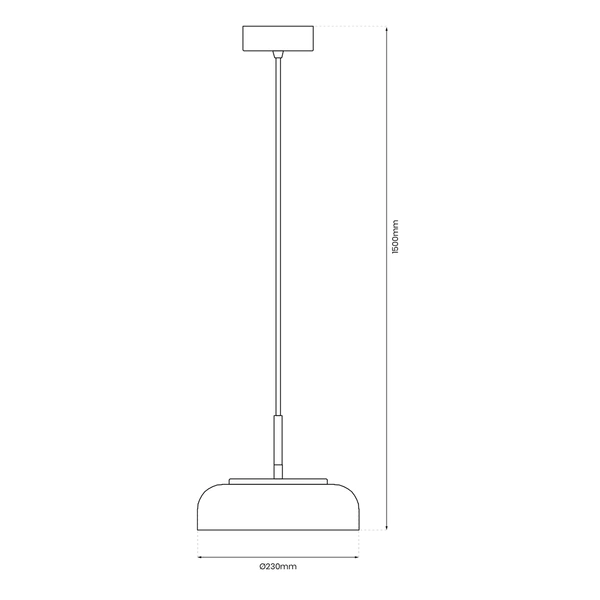 Lampa wisząca VETRO AMBER 6W